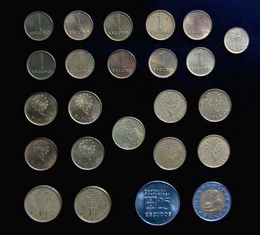 Conjunto 24 moedas portuguesas (1980 a 1991)