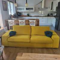 Sofa Ikea Kivik musztardowa żółta