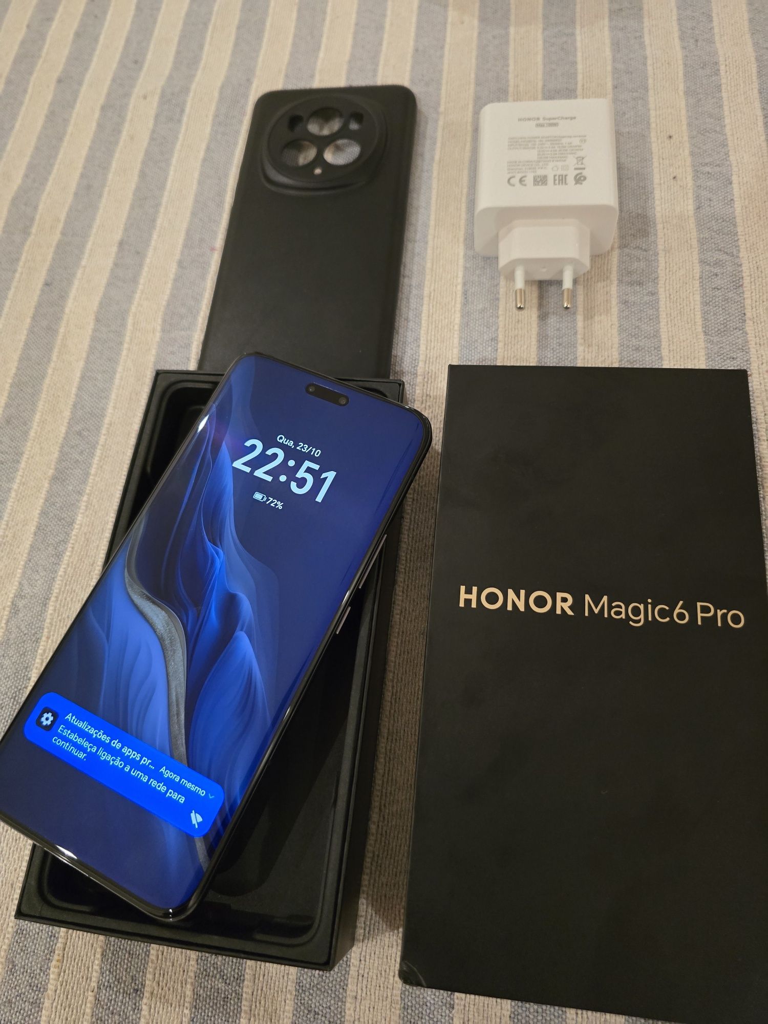 Honor Magic 6 Pro 512GB NOVO. Troca/retoma. Caixa, acessórios. Capas
