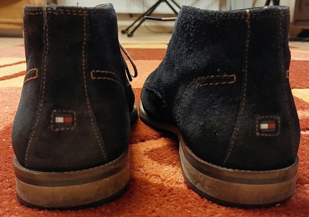 Buty męskie zamsz, skóra Tommy Hilfiger rozm. 45