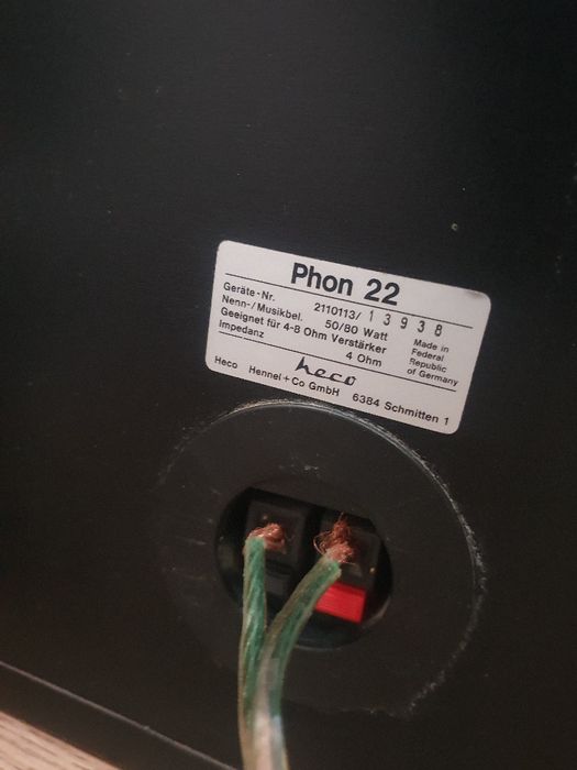 Kolumny Monitorki Heco Phono 22 -  3 drożne