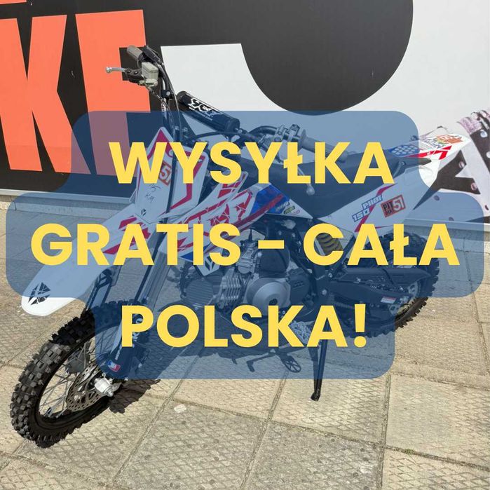 Nowy Cross Pit Bike YCF PILOT Z155 - Wysyłka GRATIS cała Polska!