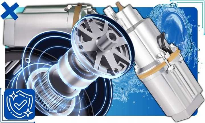 Pompa Do Wody Brudnej i Czystej ZANURZENIOWA RUSKA Nurek 1200 l/h