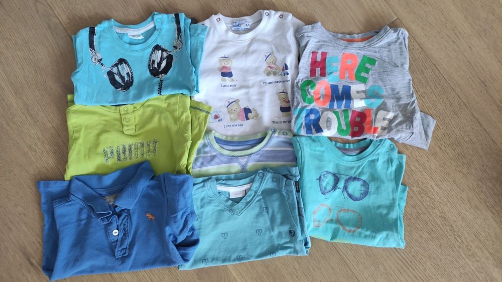 Paka ubrań, rozmiar 74, 74/80, 80, bluzki, bluzy, pajace, body,spodnie