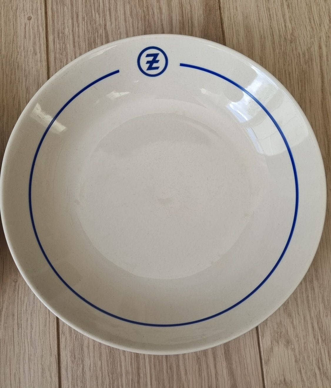 Talerze wczesny PRL 2 sztuki Ładny stan
