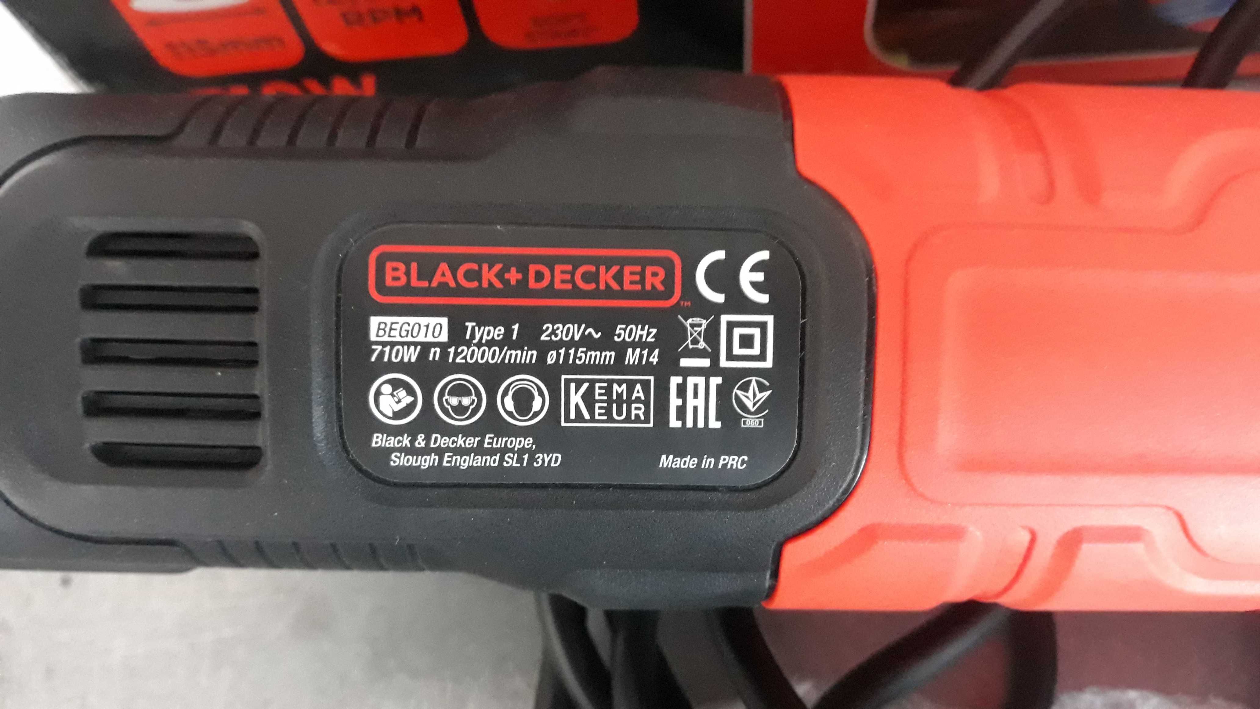 Szlifierka kątowa Black&Decker 710 Wat 5 x tarcza gratis !!