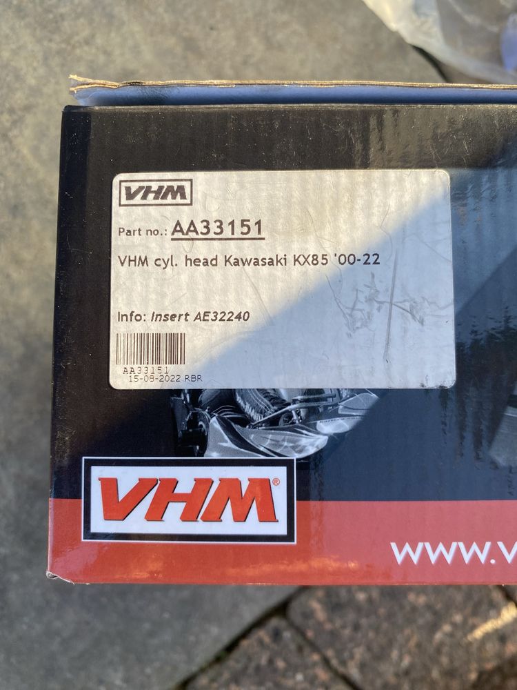 Glowica VHM i VFORCE 3 kawasaki kx 85 i klocki hamulcowe