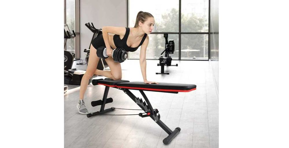 Składana ławeczka wielofunkcyjna Ativafit nośność do 150 kg