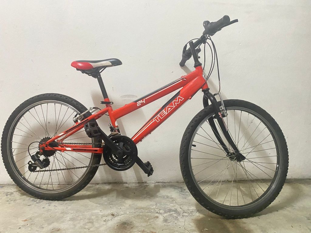Bicicleta Team, roda 24 Polegadas