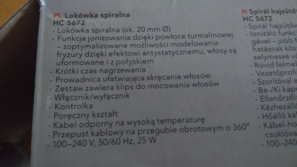 Lokówka spiralna nowa