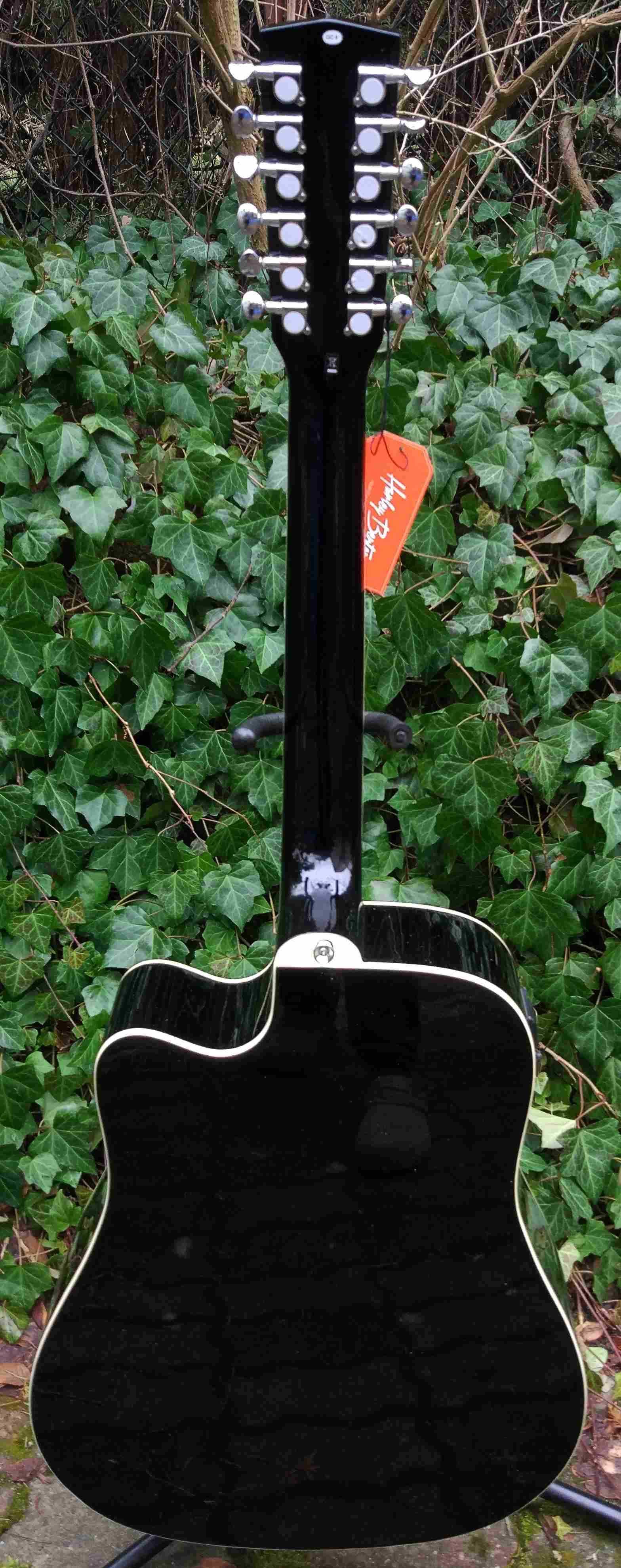 Nowa gitara elektro akustyczna 12 strunowa HB D-200CE-12BK
