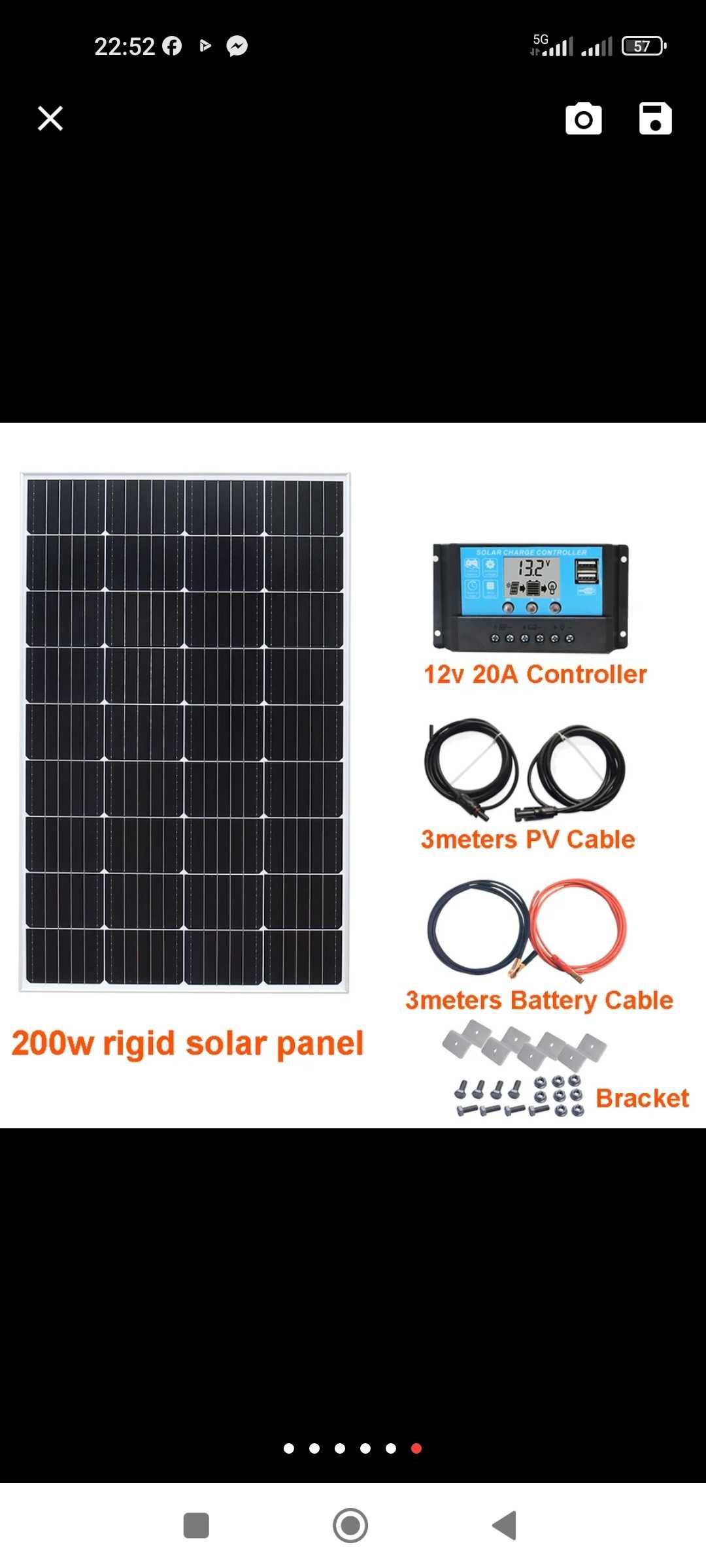 Painel solar de 200W /TOP