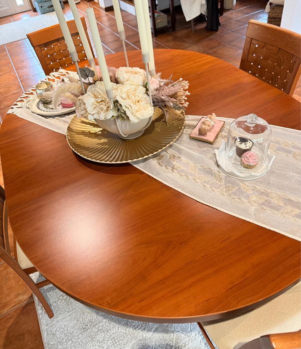 Conjunto mesa extensivel + 4 cadeiras