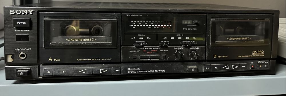 Deck de cassetes Sony TC-WR610 HXPro