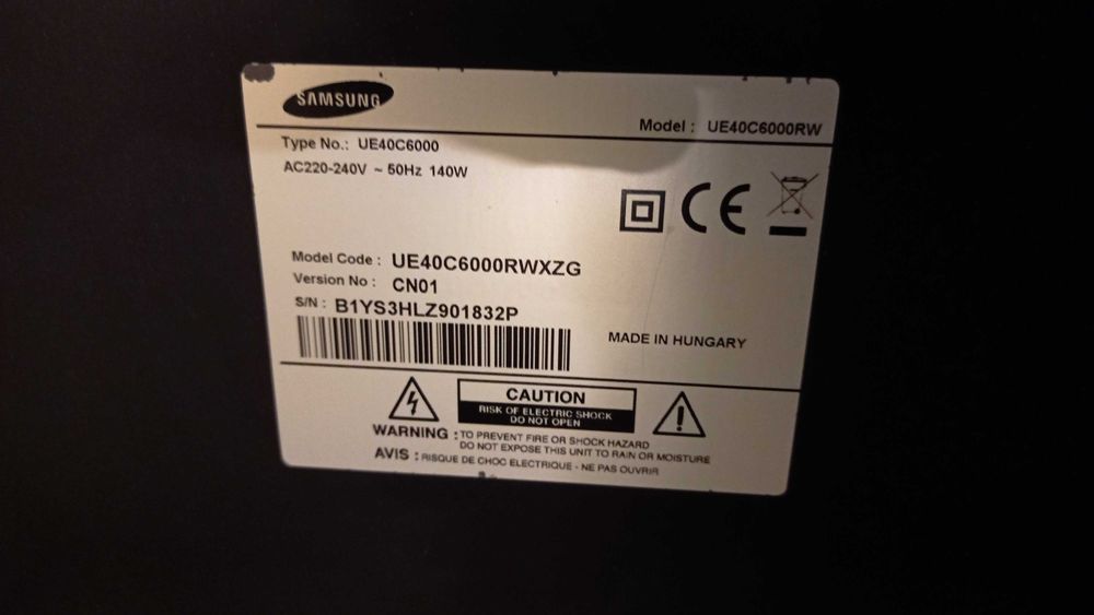 Peças lcd Samsung UE40C6000