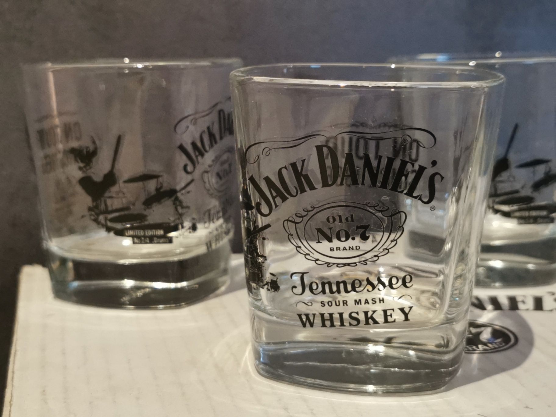 Jack Daniel's limitowane szklanki drums 4szt