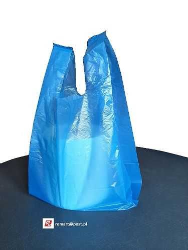 reklamówki 30/55 - 5 kg niebieskie 100 sztuk