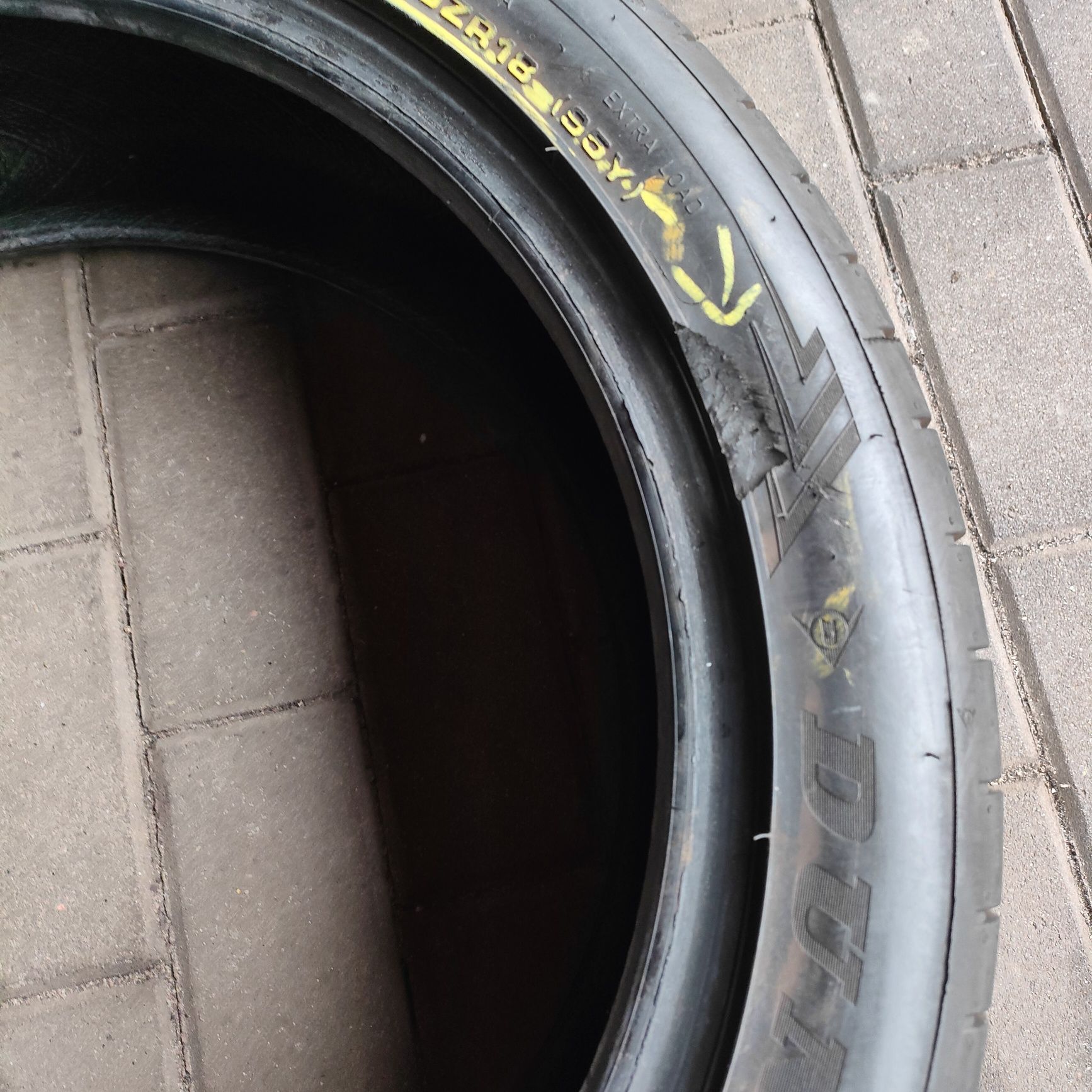 1x Dunlop SP Sport Maxx RT2 225/45R18 95Y 1 sztuka letnia