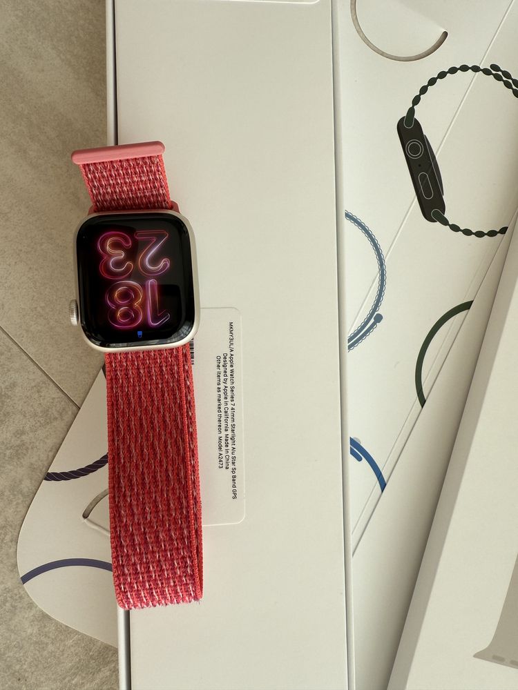 ОРИГІНАЛ Apple Watch 7 41 mm starlight повний комплект