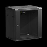 Szafa wisząca RACK 19" 12U, 450mm, F-Line, czarna | Z Defektem