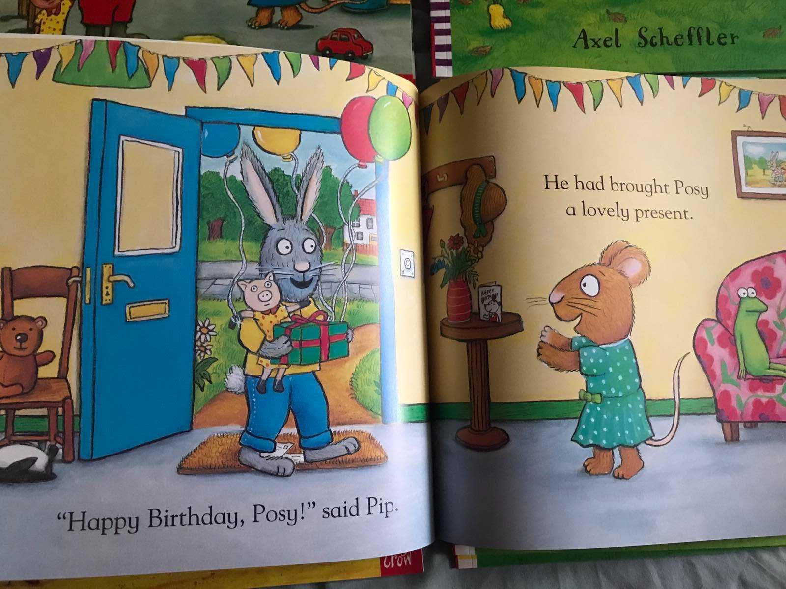 Pip Posy Axel Scheffler. Шусть, Чик, супер книги для дітей англійською