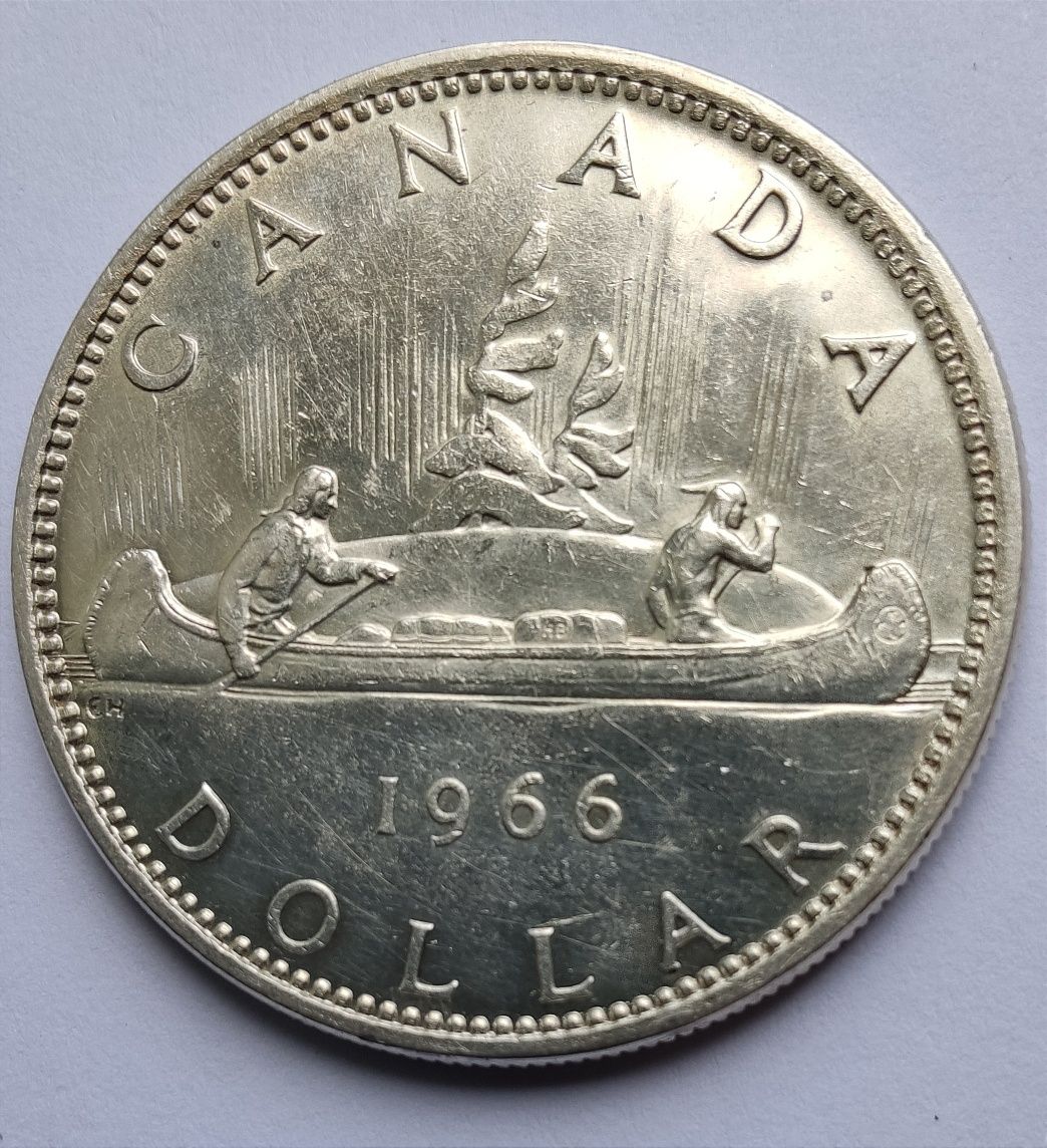 Kanada 1 dolar 1966 Canoe