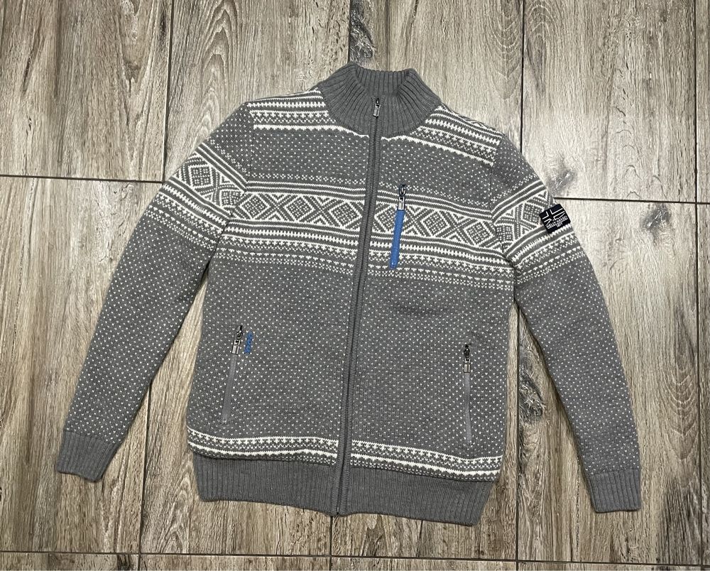 Męski sweter HELLY HANSEN Norweski Styl Wełna Wool na Polarku roz M