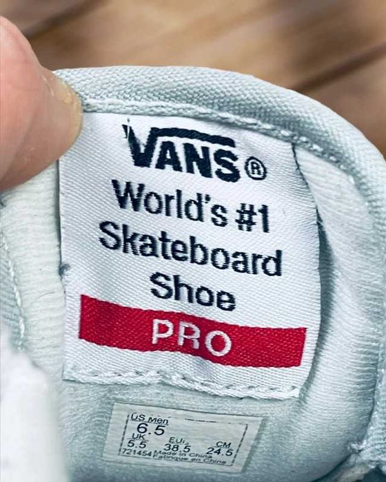 Buty Vans Old Skool Pro błękitne, czarne 38,5