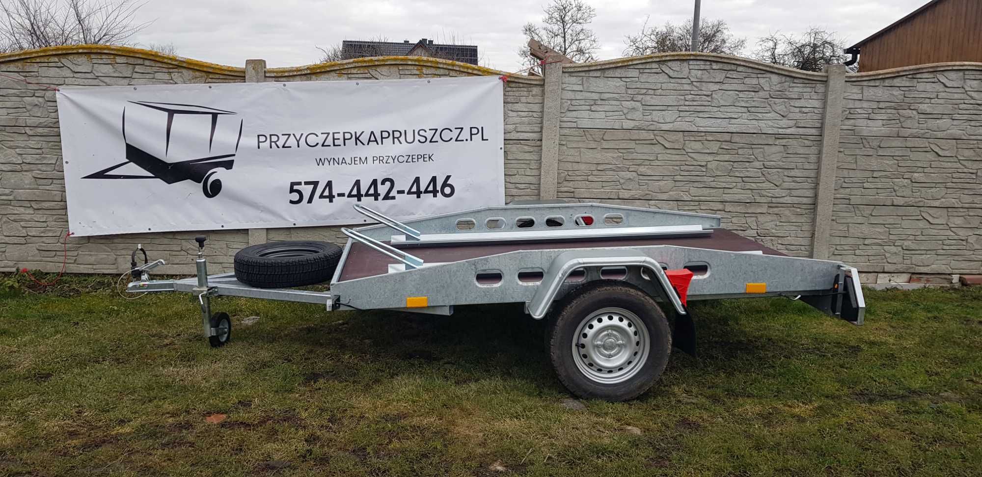 Wynajem przyczep: platforma moto/quad