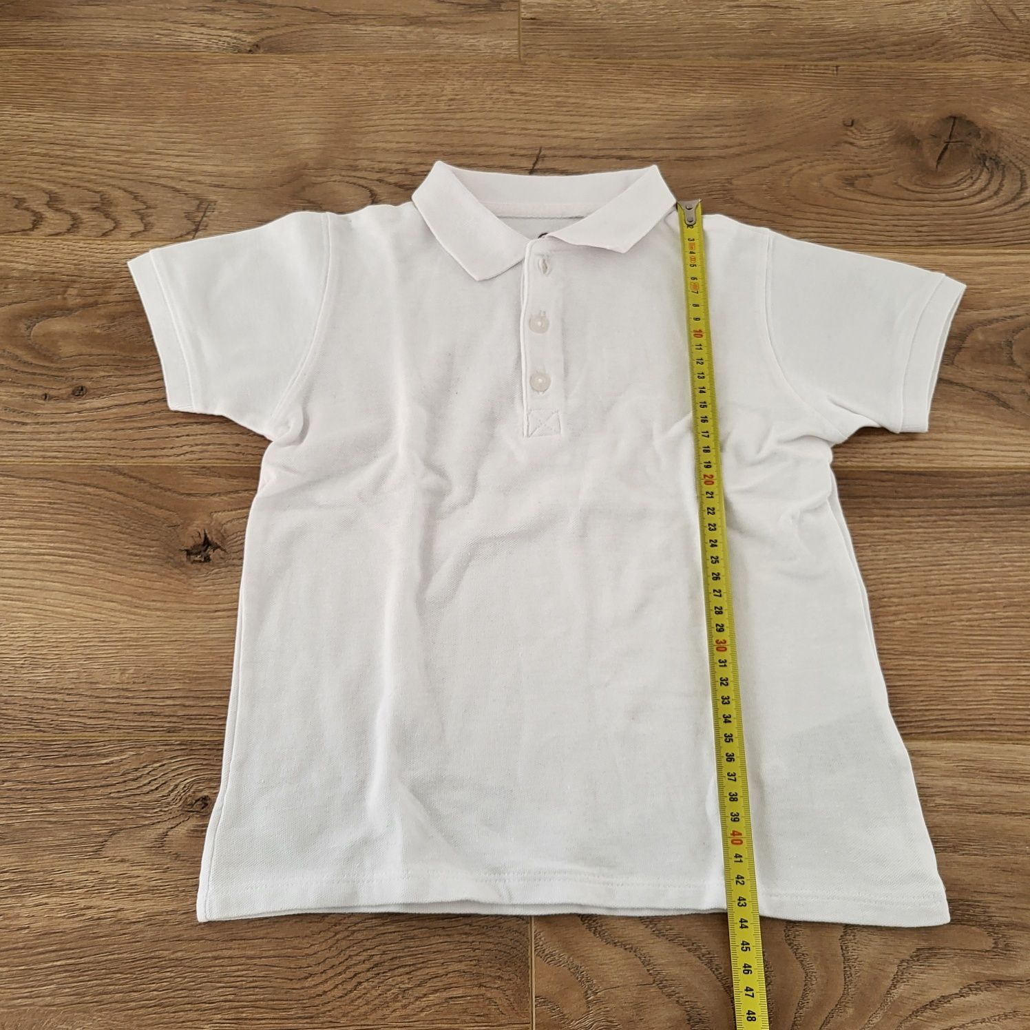 Koszulka Polo chłopięca biała r.122 Cool Club