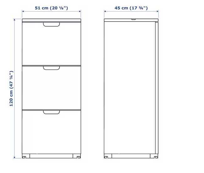 IKEA GALANT Szafka na dokumenty z zamkiem szyfrowym - czarna bejca