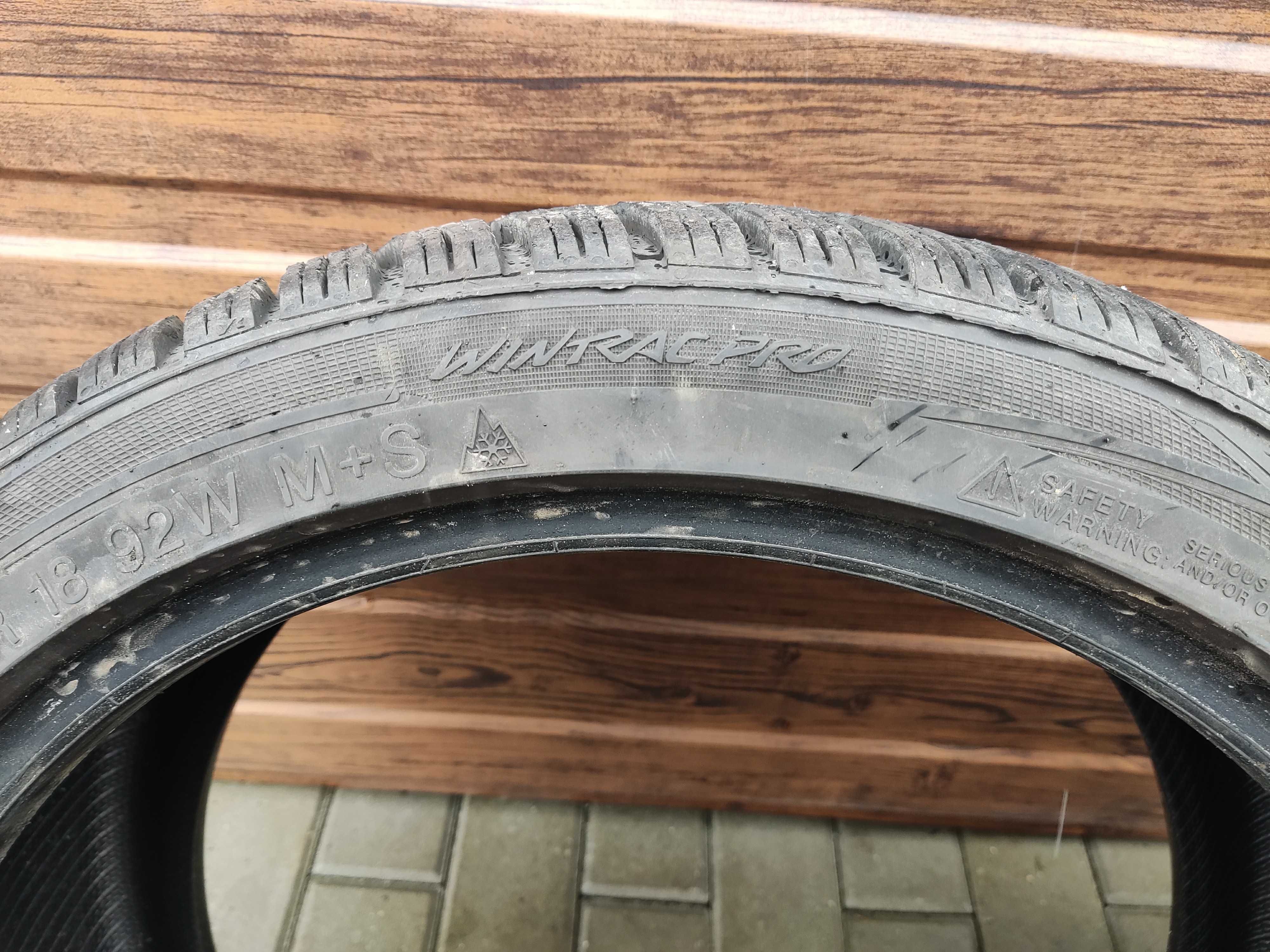 2x Opony zimowe Vredestein 225/40 R18 2021r 7mm