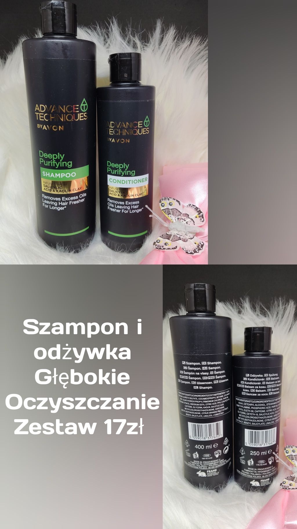 Zestaw szampon + odżywka Głębokie Oczyszczanie Avon