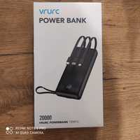 VRURC Powerbank 20 000 mAh z kablem USB C