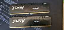 DDR5, 5600Mhz, CL36, Kingston Fury Beast 16GB(2x8)