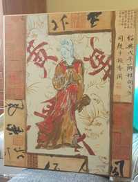 Obraz Postaci Chińki w tradycyjnym stroju