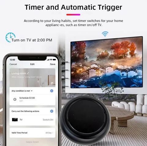 Controlo Remoto Infravermelhos (App SmartLife/Tuya) Alexa/Google Home
