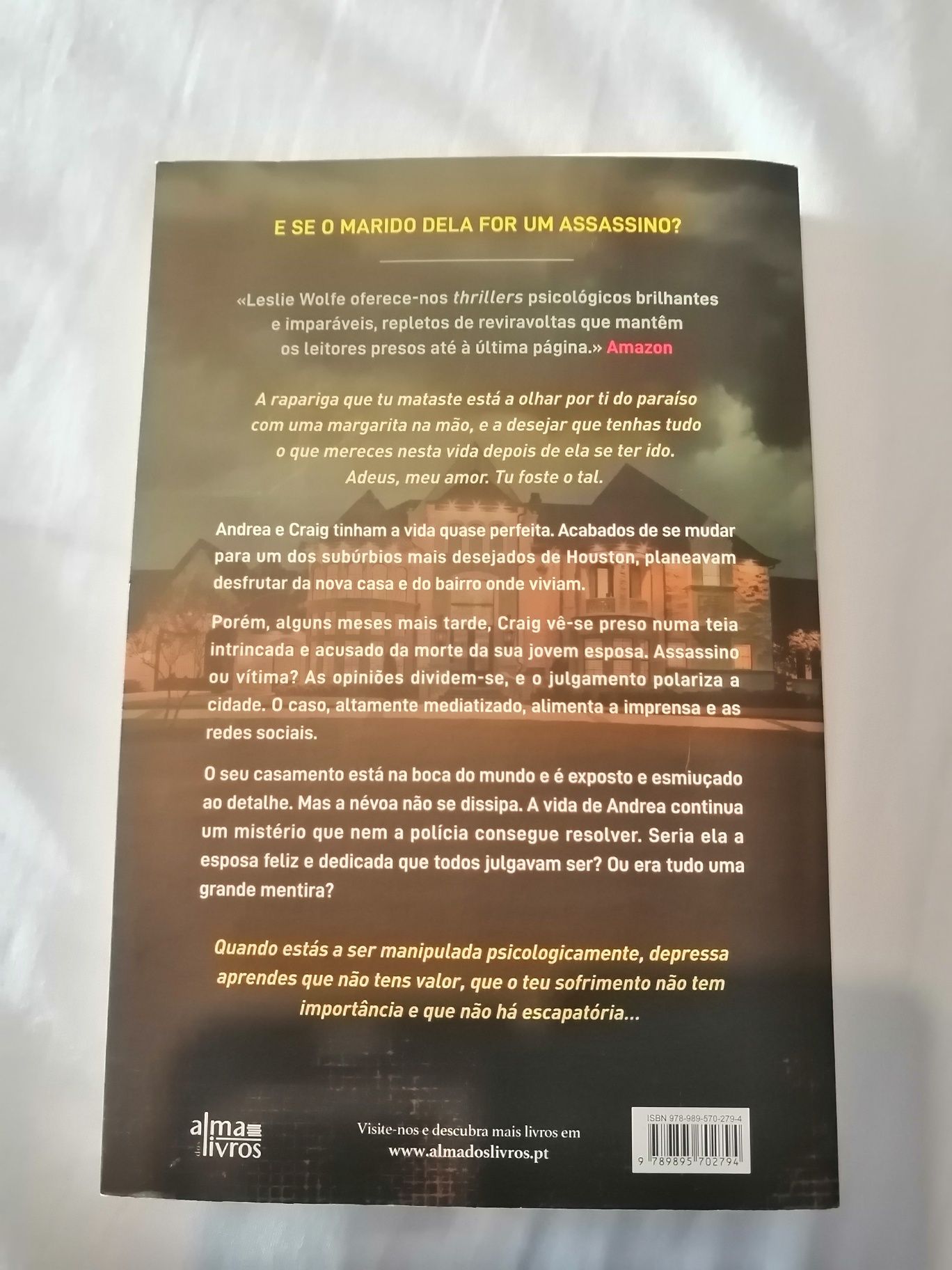 Livro "a rapariga que mataste" de Leslie Wolfe