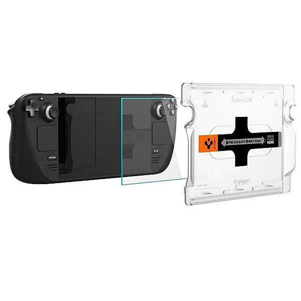 Szkło hartowane Spigen Glas.tR EZ Fit na Steam Deck