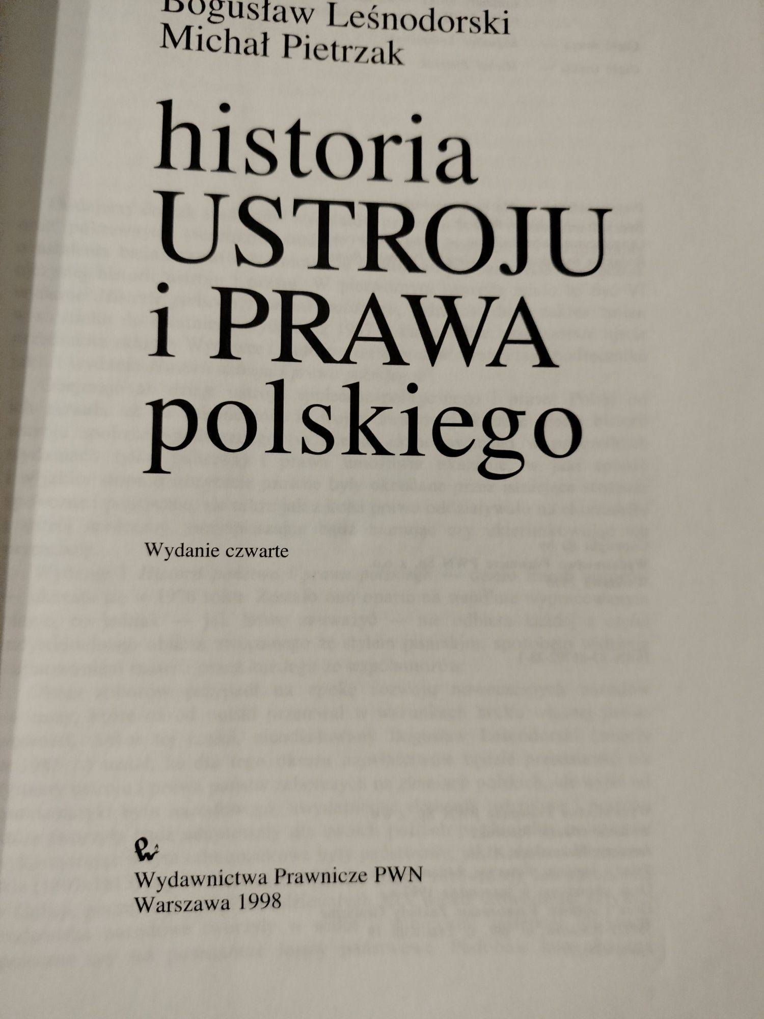 Historia ustroju i prawa polskiego