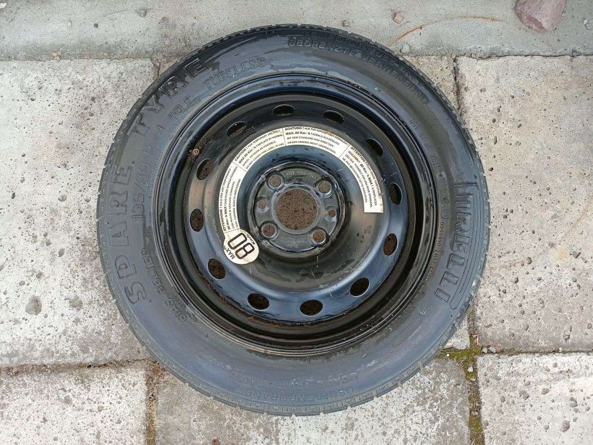 Fiat Punto II 2 99-10 koło dojazdowe zapasowe zapas dojazd