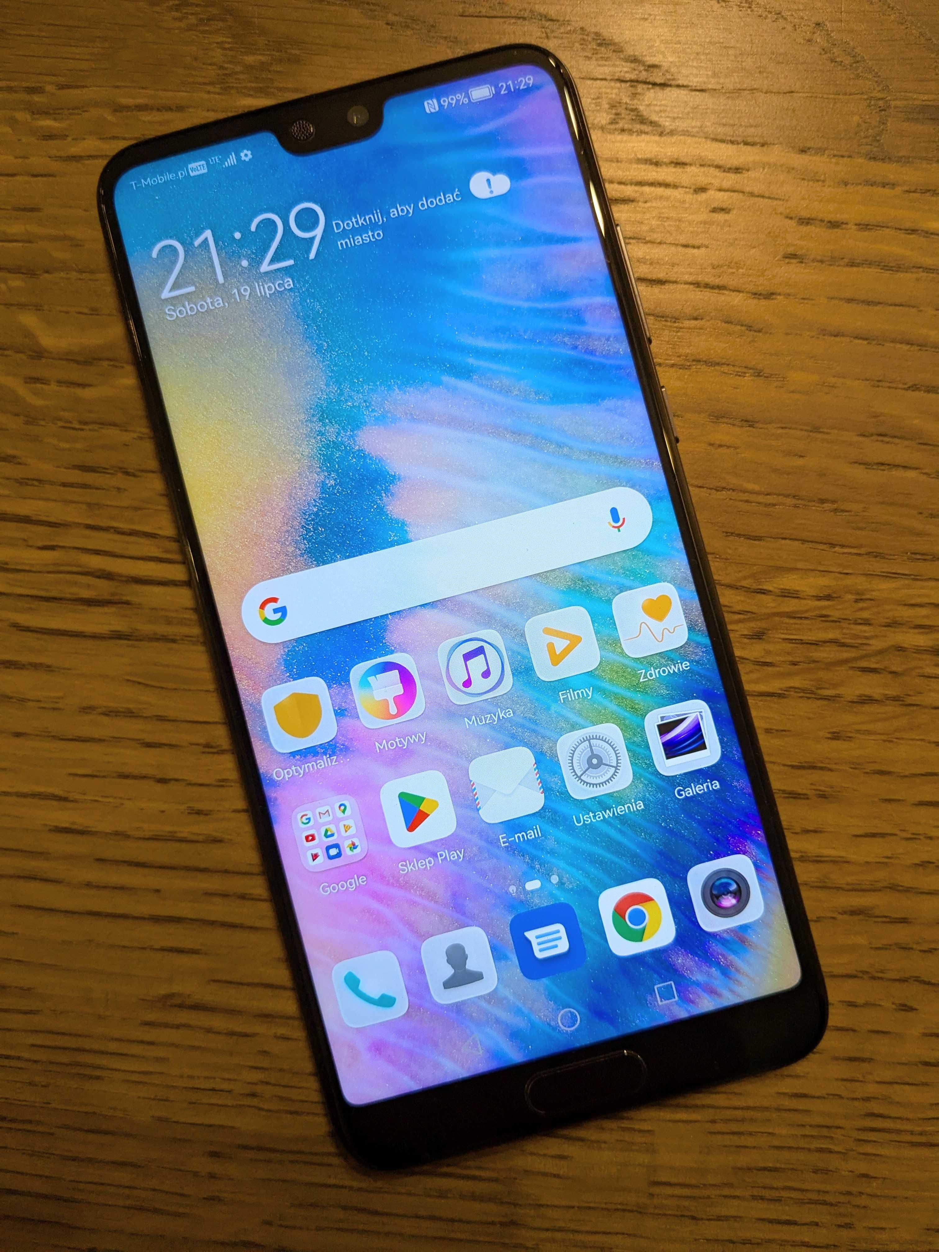 Huawei P20, nowa bateria, bardzo dobry stan, pełny dostęp do Google.
