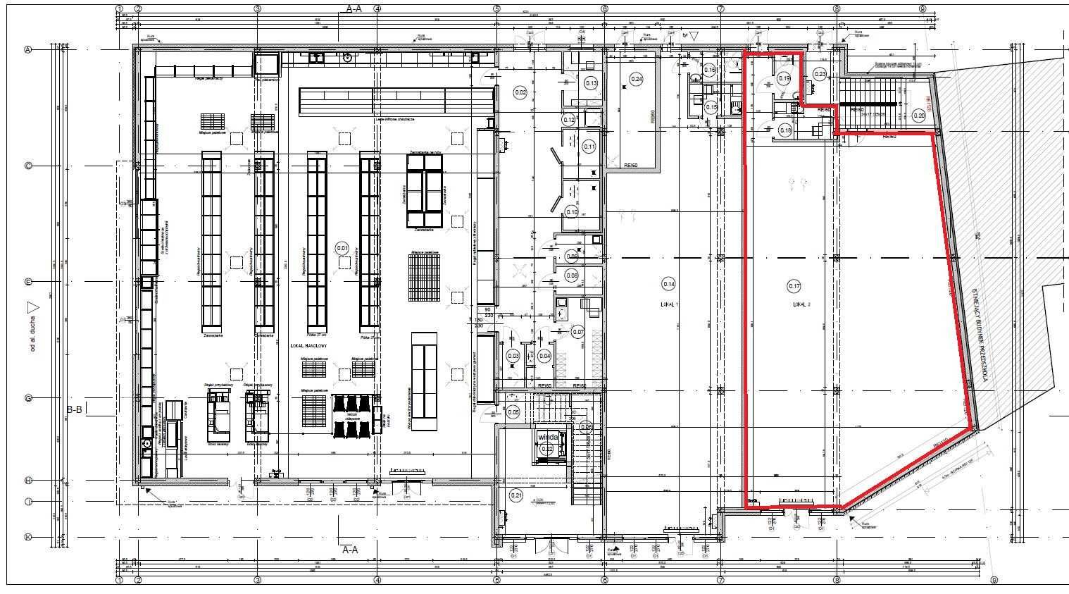 Lokal do wynajęcia 200 m2 na parterze Centrum Mielca 200 m2