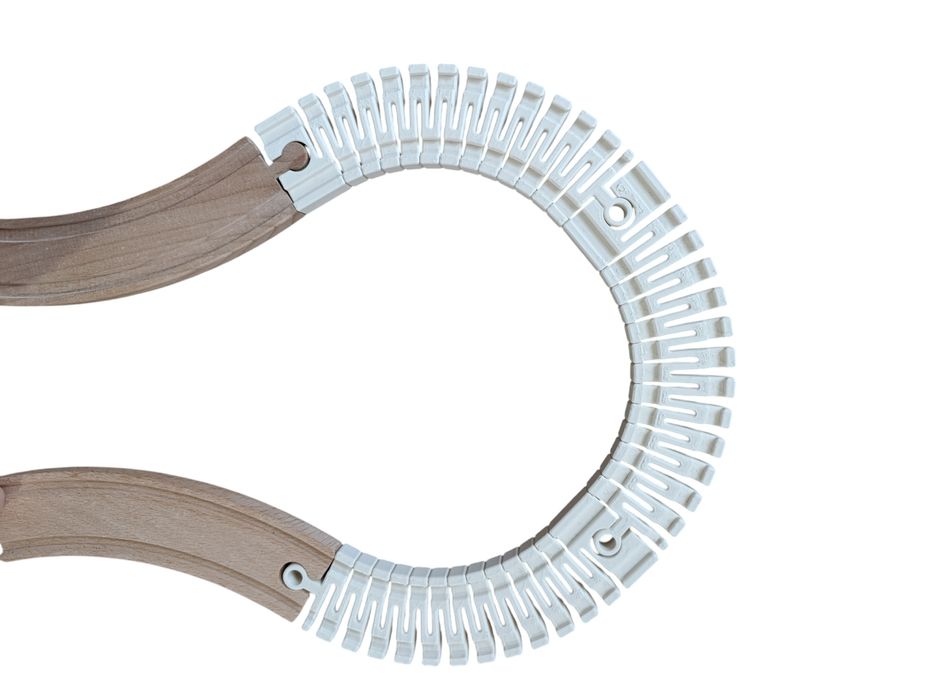 Łączniki elastyczne do torów drewnianych Ikea, Brio, Bigjigs i in.