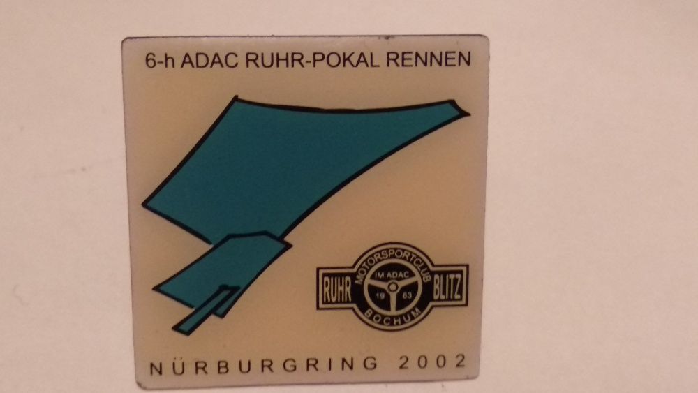 значек знак ГЕРМАНИЯ nurburgring 2002 run blitz motorsport club bochum