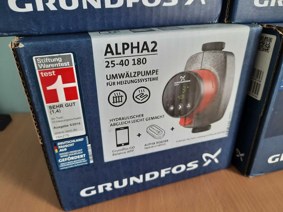 НОВЫЙ. Циркуляционный насос Grundfos ALPHA2 25-60 180 / 25-40 180