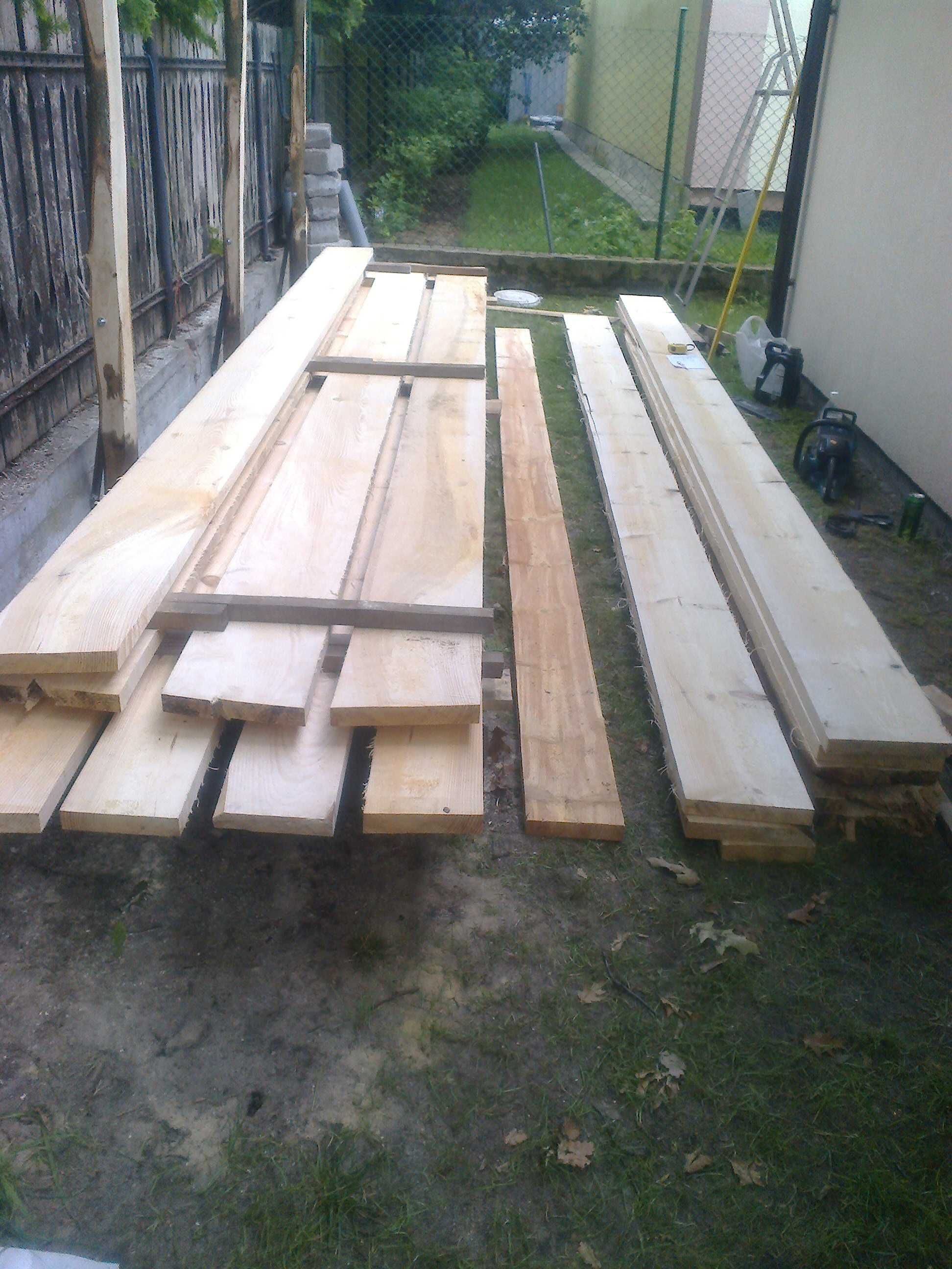 Bale Sosnowe odziemkowe grubość 4 cm oraz calówki