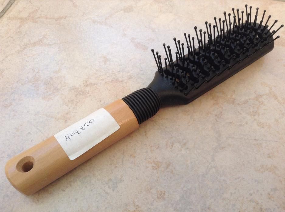 6 escovas cabelo cabo em madeira completamente novas