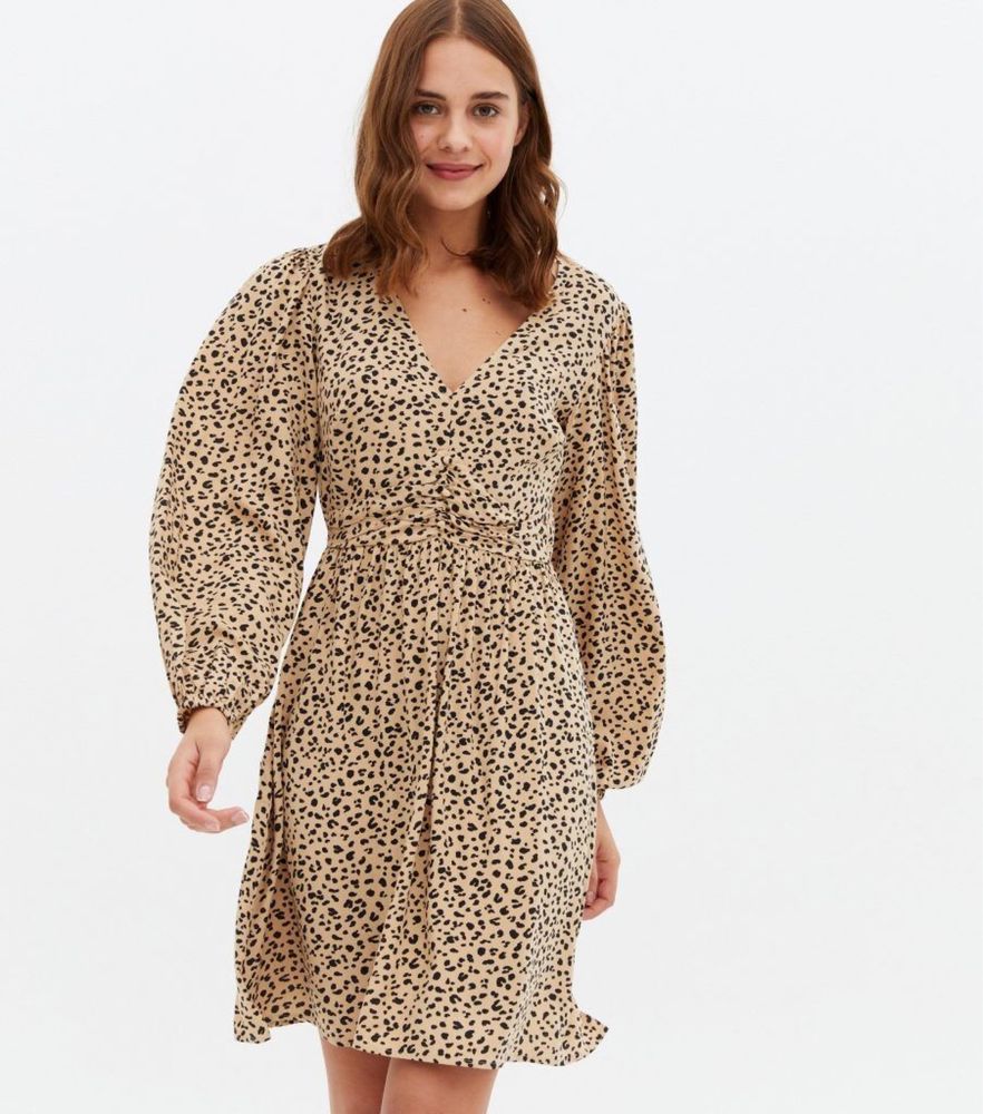 Леопардова сукня h&m