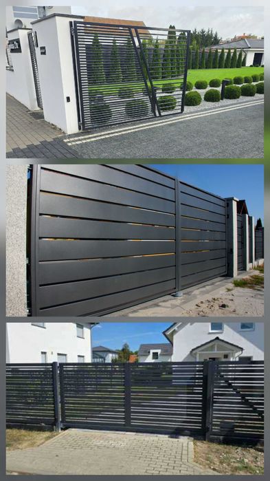 BRAMA NA WYMIAR suwana / skrzydłowa + MONTAŻ + szybki termin + AUTOMAT